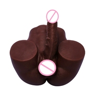 Boneka Cinta Setengah Badan Realistis Wanita Mainan Masturbasi Pria Torso Manusia Dengan Dildo dan Pantat