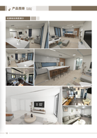 Maisons conteneurs pliables et extensibles sur mesure RELYANCE KN107, design moderne, installation facile, cuisine, salon, appartement, villa