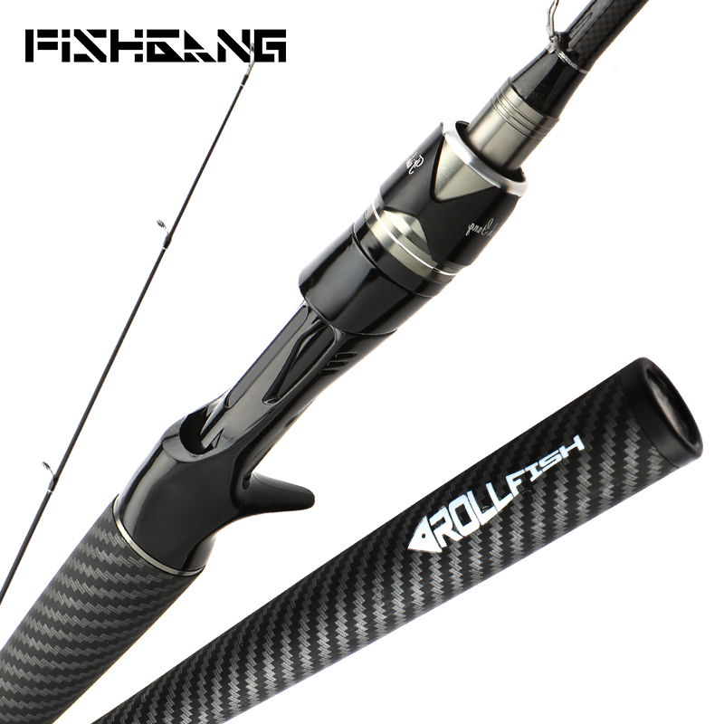 FISHGANG OEM lure fishing rod carbon fiber 24T high carbon fiber blanks 2.1m spinning casting fishing rod with integrated handle