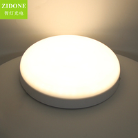 Plafonnier d'intérieur de style moderne pour bureau à domicile nouveau panneau LED rond monté en surface avec couvercle en acrylique et base en fer indice IP44