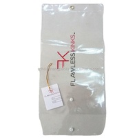 Offre Spéciale d'emballage d'extension de cheveux en pvc unique personnalisé sacs en plastique avec poignées avec cintre