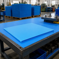 Panneau creux en PP imperméable pour la protection industrielle, feuille de plastique ondulé durable pour la construction et l'emballage