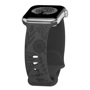 Ultra 49mm di lusso morbido Silicone da donna piccolo dente di leone floreale cinturino traspirante per <span class=keywords><strong>Apple</strong></span> <span class=keywords><strong>Watch</strong></span> serie 10 9 8 <span class=keywords><strong>SE</strong></span> - Product Image 5