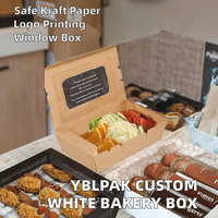 Boîtes à pâtisserie blanches personnalisées en matériaux recyclés pour biscuits, desserts, petites gourmandises, emballage de pâtisserie, caja para pastel
