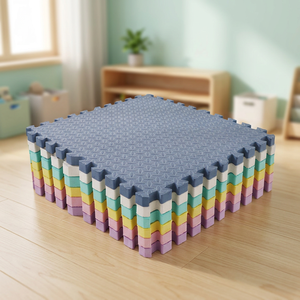 แผ่นรองคลานเด็ก Effielhome Baby Playmate แบบหนา 60*60 ซม. ผลิตจากโฟมควิลท์ สีพื้น สำหรับห้องนอนและห้องนั่งเล่น - Product Image 2