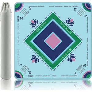 Tapete de Mahjong Gedgan de 32.4x32.4 Pulgadas, de Goma Resistente al Agua, para 4 Jugadores - Product Image 1
