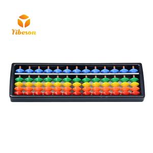 <span class=keywords><strong>Calculadora</strong></span> de colores de arcoíris personalizada para estudiantes, herramientas de aprendizaje, Ábaco de plástico con dígitos de juguete Montessori, 13 varillas para niños - Product Image 1