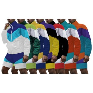 Conjunto de Chándal Personalizado de Verano para Hombre de Poliéster Impermeable Cortavientos con Cremallera Tallas Grandes Estampado - Product Image 3