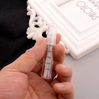 Flacon pulvérisateur de parfum en verre rechargeable de 2 ml, 3 ml, 5 ml, 10 ml, mini atomiseur avec échelle graduée, tube d'échantillon cosmétique