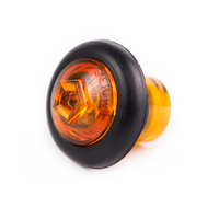 1 número Led 0,75 pulgadas anber luz de posición lateral de camión redondo para remolque RV 10-30V lámpara de cuerpo de camión DOT otros accesorios de luz de coche