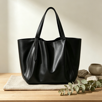 Sac fourre-tout de luxe en cuir de vachette marron brillant pour femme, sac à bandoulière, sac de bureau, sac de shopping, fournisseur d'usine avec logo personnalisé