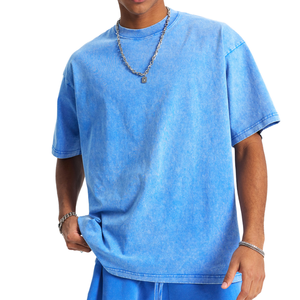 Camiseta de Hombre con Logotipo Personalizado, Estilo Oversize, Lavado Ácido, Algodón Vintage, Manga Corta, Estilo Urbano, Casual, Holgada, Hip Hop - Product Image 6