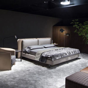 Muebles modernos <span class=keywords><strong>de</strong></span> lujo para dormitorio, juegos <span class=keywords><strong>de</strong></span> cama <span class=keywords><strong>de</strong></span> tamaño King <span class=keywords><strong>de</strong></span> Hotel, doble plataforma tapizada <span class=keywords><strong>de</strong></span> madera sólida individual, marco <span class=keywords><strong>de</strong></span> Base, cabecero <span class=keywords><strong>de</strong></span> listón - Product Image 2