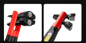Lampe de travail LED magnétique IP65 1000LM, lampe torche rechargeable avec aimant puissant et crochet pour réparation automobile et travaux de construction - Product Image 4