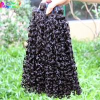 Extensiones de Cabello Humano Virgen Vietnamita de Primera Calidad 16A SDD Super Double Drawn Pixie Curl India Fumi con Puntas Completas y Rizos Pixie