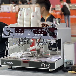 Nieuwe design commerciële koffiemachine voor café, restaurant, koperen <span class=keywords><strong>boiler</strong></span>, koffie met cappuccino-stoom en heet water - Product Image 2