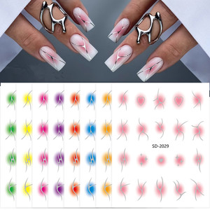สติกเกอร์ตกแต่งเล็บลายบลัชออน 12 สี เปลี่ยนสีไล่ระดับ สำหรับตกแต่งเล็บ - Product Image 2