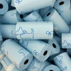 MMG Distributeur de sacs à déjections pour animaux de compagnie, écologique, portable et biodégradable, avec parfum floral/maritime, anti-fuite, pour chats et chiens, en HDPE EPI - Product Image 1