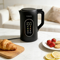 Bouilloire électrique numérique 1,7 L, contrôle de température haute précision, cafetière, théière, chauffe-eau électrique, acier inoxydable 304