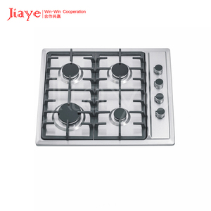 Cuisinière à gaz encastrable en acier inoxydable 4 brûleurs, économie d'énergie, supports de casseroles en fonte, sécurité - Product Image 2