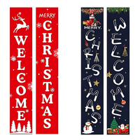 Décorations de Noël personnalisées, suspendues, portables, résistantes aux intempéries, durables, style couplet, plaques et bannières