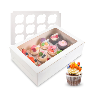Caja de Panadería Ecológica de Papel para Cupcakes Caseros y Regalos para Eventos Festivos Especiales - Product Image 1