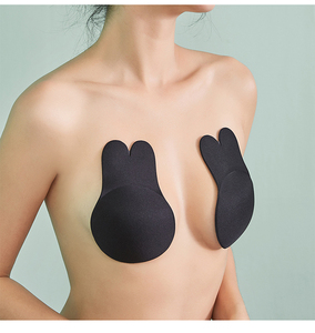 Accesorios íntimos Push up cubierta de pezón Invisible elevador <span class=keywords><strong>sin</strong></span> <span class=keywords><strong>tirantes</strong></span> <span class=keywords><strong>sujetador</strong></span> Adhesivo de silicona conejo para pegatina de pezón - Product Image 1