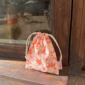 OEM & ODM Printed Cotton <b>Drawstring</b> Bag Custom Logo Canvas Dust Packaging <b>Pouch</b> With Label - Product Image 4