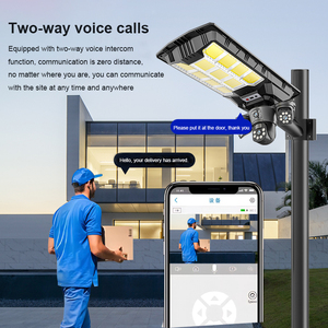 Güneş sokak ışık kamera Ptz 360 ev güvenlik sistemi 800w LED Cctv kablosuz Wifi ağ kamerası 4g iki yönlü ses - Product Image 4