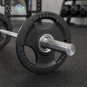 VIGFIT Disques de <span class=keywords><strong>musculation</strong></span> les plus vendus, plaques de <span class=keywords><strong>poids</strong></span> à triple grip avec revêtement PEV, disques de bumper pour haltères de <span class=keywords><strong>musculation</strong></span> et de bodybuilding - Product Image 1
