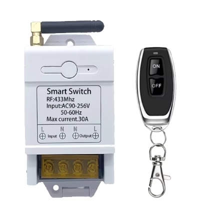 AC 100V 110V 220V 30A Relay 433Mhz Wireless Remote Control Switch System Used For Smart Home Appliances/Light Motor