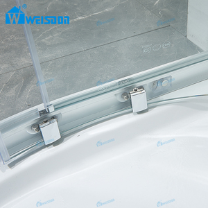 Cabine de douche coulissante Weisdon à prix avantageux avec <span class=keywords><strong>cadre</strong></span> en aluminium et <span class=keywords><strong>verre</strong></span> trempé - Product Image 4