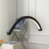 Lampe LED en forme d'arc à fixation au plafond pour tables de massage et lits, lampe demi-lune à fixation murale pour cils
