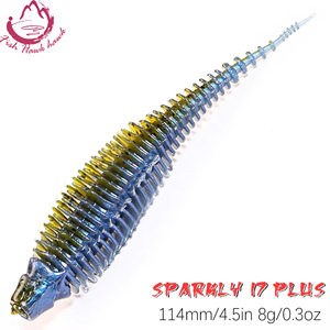 Señuelos blandos <span class=keywords><strong>de</strong></span> 114 mm tipo <span class=keywords><strong>gusano</strong></span> para pesca <span class=keywords><strong>de</strong></span> perca y lubina, señuelos Senko Wacky Stick para Drop Rig - Product Image 1