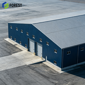 Entrepôt préfabriqué en acier galvanisé pour usage industriel intensif, à grande portée, pour la logistique commerciale - Product Image 1