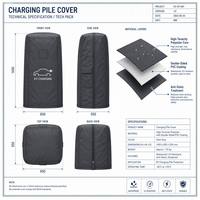 Housse de protection pour borne de recharge EV Grid-Guard 100 % étanche en bâche PVC avec logo personnalisé pour conditions météorologiques extrêmes