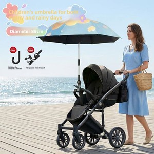 En stock, poussette pour animaux de compagnie avec motif Tinker Bell, <span class=keywords><strong>parapluie</strong></span> anti-UV UPF 50+, protection contre la pluie ou le soleil pour poussette - Product Image 5