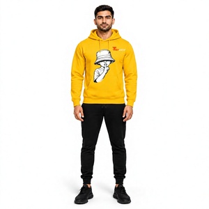 Sweat-shirts à capuche personnalisés pour hommes 2026, 100 % coton, épais, haute qualité, impression par transfert thermique, coupe oversize, écologiques - Product Image 1