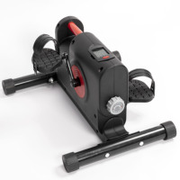 Vélo d'exercice sous le bureau, pédalier portable en ABS, machine à pédales pour les bras et les jambes avec écran LCD