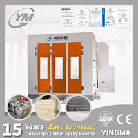 Offre d'usine imbattable : Cabine de peinture automobile avec panneaux EPS 50 mm, porte pliante en aluminium 3 sections, certifiée CE ISO Yingma