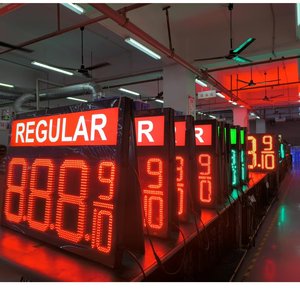 Nhà Máy Bán buôn LED xăng/dầu/xăng/nhiên liệu giá đăng 7 đoạn kỹ thuật số hiển thị giá cho trạm và bảy-mười một - Product Image 5