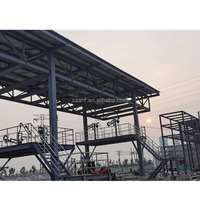 Bâtiment d'atelier industriel préfabriqué en acier Q355B avec services de soudage, découpe et pliage