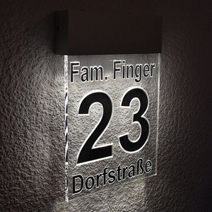 <span class=keywords><strong>Plaque</strong></span> de numéro de <span class=keywords><strong>maison</strong></span> moderne noire vérifiée RFQprint en acrylique et acier inoxydable <span class=keywords><strong>pour</strong></span> magasins, appartements, enseignes d'<span class=keywords><strong>adresse</strong></span>, longue - Product Image 1