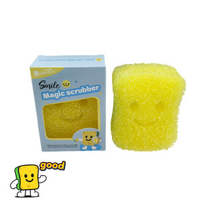 Spons Cuci Piring Hengfeng Smile Magic <span class=keywords><strong>Scrubber</strong></span>, Lembut di Air Hangat, Keras di Air Dingin, Kontrol Suhu, Spons Dapur - Product Image 3