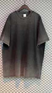 Design Custom Logo Men's Mineral Vintage <b>Blank</b> T-Shirt Heavy <b>Weight</b> Acid Wash Oversized Silk Screen Printed Shaka Color - Product Image 6