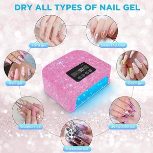 120W <b>Rechargeable</b> UV Light LED Nail <b>Lamp</b> Fully Decorate 4 Timer Modes Nail Dryer for Gel Nails - Product Image 3