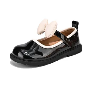 High-quality real leather simple paste school performance comfortable dancing cute flat shoes