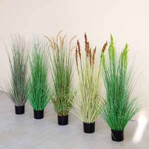 Plante artificielle en <span class=keywords><strong>pot</strong></span> d'herbe à <span class=keywords><strong>oignon</strong></span> de haute qualité QT250153 pour la décoration intérieure - Herbe de la pampa décorative réaliste avec <span class=keywords><strong>pot</strong></span> - Product Image 2