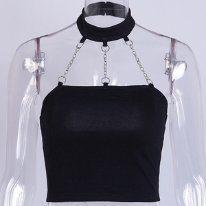 Tour <span class=keywords><strong>de</strong></span> <span class=keywords><strong>cou</strong></span> Licou <span class=keywords><strong>Cou</strong></span> Chaîne Punk Dos Nu Culture Débardeur - Product Image 1