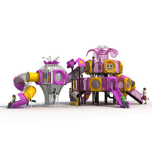 Red de rastreo columpio giratorio tobogan para ninos en <span class=keywords><strong>el</strong></span> patio de recreo al aire libre La dispositiva de plastico - Product Image 3